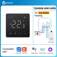 스마트 Tuya WiFi 룸 온도 조절기 가스 보일러 용 바닥 난방 Alice Google과 함께 전기 작업, 01 220-240V, 01 빠른, 03 For Boiler Hearing