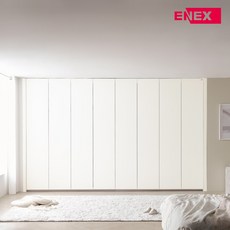 에넥스 E0 PET 아르당 무몰딩 붙박이장 5cm, 크림아이보리