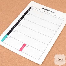 탈부착 메모보드 주간플래너 A4 기록용품 집중도구 캘린더도구, 세로