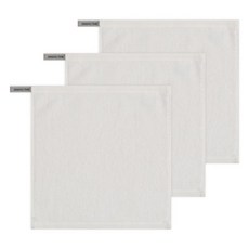 송월타월 컬러풀링 30수 고리 핸드타올 35g, 아이보리, 3개