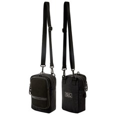 콜핑 마망2 미니 탈부착 파우치 크로스백(KTB3353U 007), 블랙