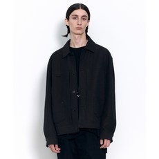 인사일런스 INSILENCE 더블 클로스 트러커 자켓 BLACK IM2D4JK22BK 393915