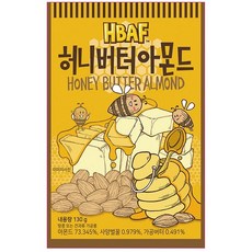허니버터 아몬드 120g 바프, 1g, 1개