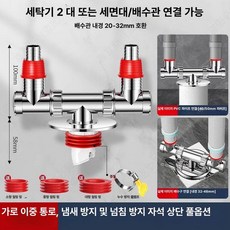 0번출구 끝판왕하수구트랩 냄새차단 베란다 배수구, 완전 밀폐 수직 이중 굽힘 방취 방충 2대, 기본 색상