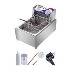 민들레슈퍼 업소용 튀김기 소형 가정용 전기 치킨 돈까스 튀김기계, 10L 단일