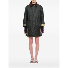 바버 버튼 코튼 코트