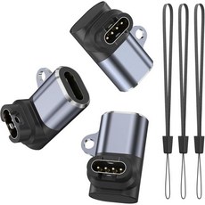 가민워치용 멜리야 3팩 충전기 어댑터 페닉스 7S 6 6S 6X 5S 5X용 USB Type C 케이블 포러너 965 955 935 245 45S 베누 인스팅트 Vivoacti, L Type