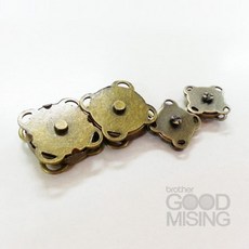 소잉팩토리 꽃자석 (엔틱 실버) (10mm 14mm) 2개입, 2개, 엔틱10mm