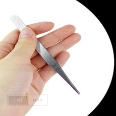 스테인리스 핀셋 미용도구, 후크형, 1개
