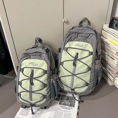 戶外雙肩包大容量徒步運動揹包登山包男生通勤書包女大學生電腦包, 灰色小號