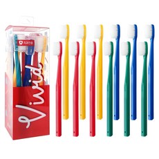 DOCTORS 活力雙重細軟毛彈力牙刷 + 牙刷蓋 12入組 隨機出貨, 1套