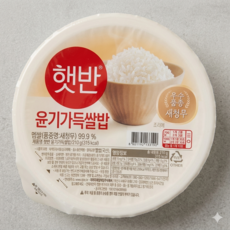 CJ 햇반 윤기가득쌀밥 210g, 36개