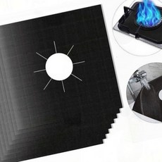 가스레인지 기름때방지 매트 2 8매 받침패드 보호시트, 4p_그레이