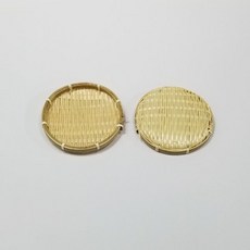 원형 채반 대나무 소쿠리 13cm 학생 교재용으로 나온 제품입니다, 1개