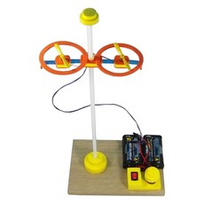 청소년 탐구과학 양력 추진력 헬러콥터 조립키트/ 모형비행기 엄마표 캠핑장난감, 1개