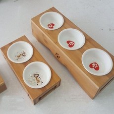 목재도자기식기 2구you2+7Gum