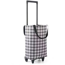 다용도 대용량 휴대용 접이식 카트 장바구니 카트, 1개, 회색