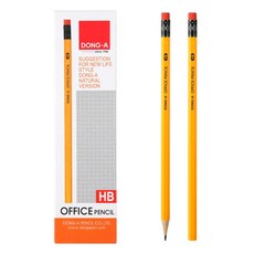 동아 오피스연필 12본 HB B 2B 연필, 동아 오피스연필 HB 12본, 12개