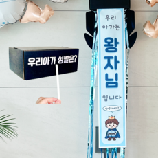커멘드에스 젠더리빌 성별공개박스 베이비샤워 아들 딸, 1개, 성별공개박스 아들