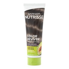 Garnier Nutrisse 크림 리바이버 컬러 트리트먼트 헤어 트리트먼트 쿨 브라운 하루 1가지 색상으로 모발을 되살리세요 아보카도 오일이 함유된 영양 모발 125, Garnier Nutrisse 크림 리바이버, 컬러 트