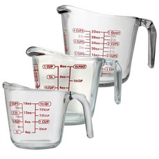 앵커호킹 메저링 계량컵 3종 세트, Clear, 1L, 1개
