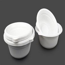 오지샵 일회용그릇 1회용밥그릇, 130mm