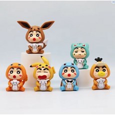 신짱 피규어 6개 버젼 세트 상품/컬렉션 장난감, 1개