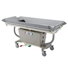 【海夫健康生活館】耀宏 不鏽鋼 獨立輪 油壓昇降 沐浴床(YH031-7)