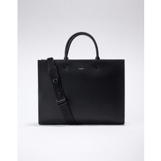 [공식] JUBA5E941BK [삭형콜라보][ROGAN] 로건 블랙 레더 심플 토트백, [공식] JUBA5E941BK [삭형콜라보][ROGAN