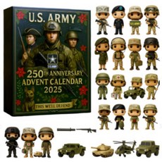 완벽한 크리스마스 선물 고양이 사랑이를 위한 어드벤트 캘린더 블라인드 박스 아크릴 트리 장식 오너먼트 세트, 26*18*3센티미터, 미국 육군