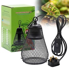 발열전구 온열 열등 1개 반려동물 파충류 열 램프 그늘 적외선 세라믹 방출기 치킨 도마뱀 거북이 Brooder 뱀 Coop 히터 가드, CHINA, Lamp cover EU