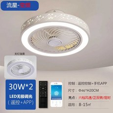 실링팬조명 씰링팬 거실등 간접조명 방등 서큘레이터, 46 유성-6단+리모컨+앱+휠