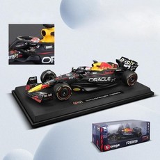 1:18 브라고 페라리 F24 F1 포뮬러 레이싱 모형 자동차 프라모델 다이캐스트, 1개, 레드불 RB19 1번