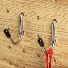 타공판후크 4개입 타공판액세서리, U형(검정)