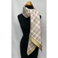 닥스 정품 면 연한 체크 쁘띠 스카프