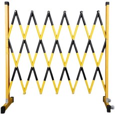 자바라 대문 바리게이트 울타리 주차금지 차단기 5m, 1개, 두꺼워진 레드 앤 화이트 1.2m x 2m