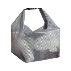 防水手提包-透氣網眼、輕巧便攜、多功能收納浴室用品手提袋, 灰色