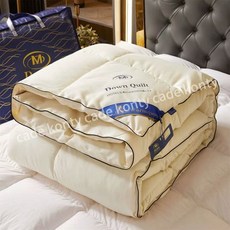 구스이불 호텔 다운 이불솜 힐튼 두꺼운 한파 95, 호텔-베이지옐로우