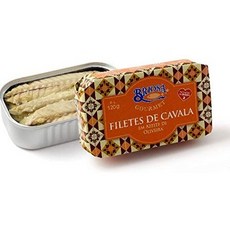 브리오사 고메 포르투갈산 - 통조림 양념 고등어 필레 - 4 Briosa Gourmet from Portugal - Canned Spiced Mackerel fillets - 4., 1개, 120g