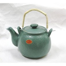 우치다와칸야쿠 Uchida Wakanyaku 1.5L 거북이 등껍질 무늬 내열 약탕기 녹색