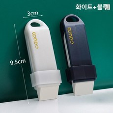 지우개 벽오염 주방 청소 석회질 수도꼭지 도구, 화이트+블루 [세척 불필요] 2개, 1개