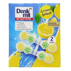 德國Denkmit馬桶潔廁球2入 檸檬, 96g, 1個