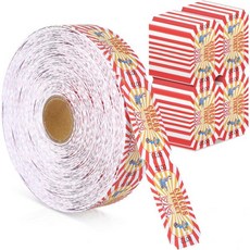 도스타니 1000개 서커스 복권 티켓 카니발 롤 단일 파티 테마 장식 축제 가족 게임 모금 행사 상품, Circus Tickets, 1000 Pcs