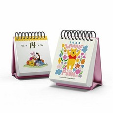 이노플리아 2025년 디즈니 곰돌이 푸와 365일 달콤한 꿀 같은 일력 데일리 탁상 달력, 아르누보, 8809914423941