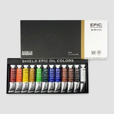 쉴드 에픽 유화물감 세트 20ml 12색, 단품, 12개
