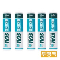 오공 무초산 실리콘 SS900 투명색, 5개