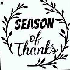 ST-CU1-0035 季節感謝 鏤空模板, 1個