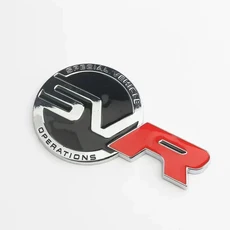 랜드로버 레인지로버 스포츠 스티커 액세서리용 메탈 블랙 레드 로고 엠블럼 자동차 트렁크 배지 데칼 3D 494 L494 SVR SVR, Chrome Black Red /, 상세설명참조, 상세설명참조