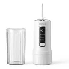 저자극 잇몸케어 소프티 휴대용 구강세정기 물치실 워터픽, 퓨어화이트, sft101038