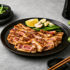 (판매율1등) 쉐프의비법 건강한 과채양념 한입크기 양념 LA갈비, 4세트, 800g